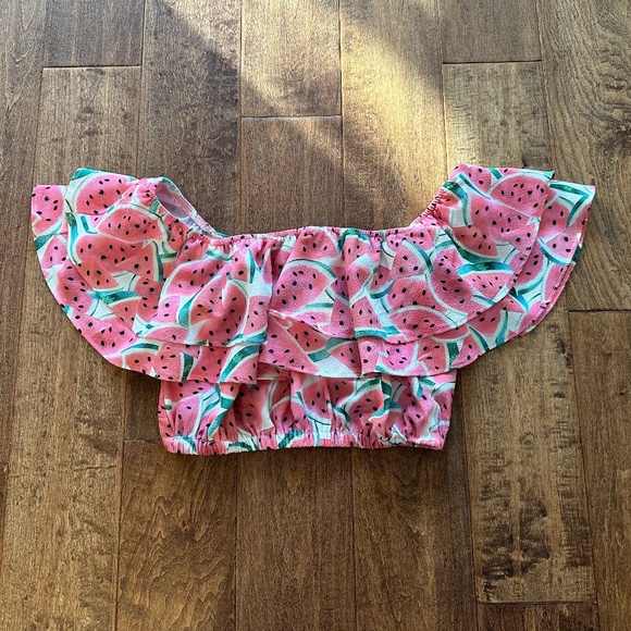 Show me Your Mumu Watermelon Crop Top Size Small - Picture 1 of 2